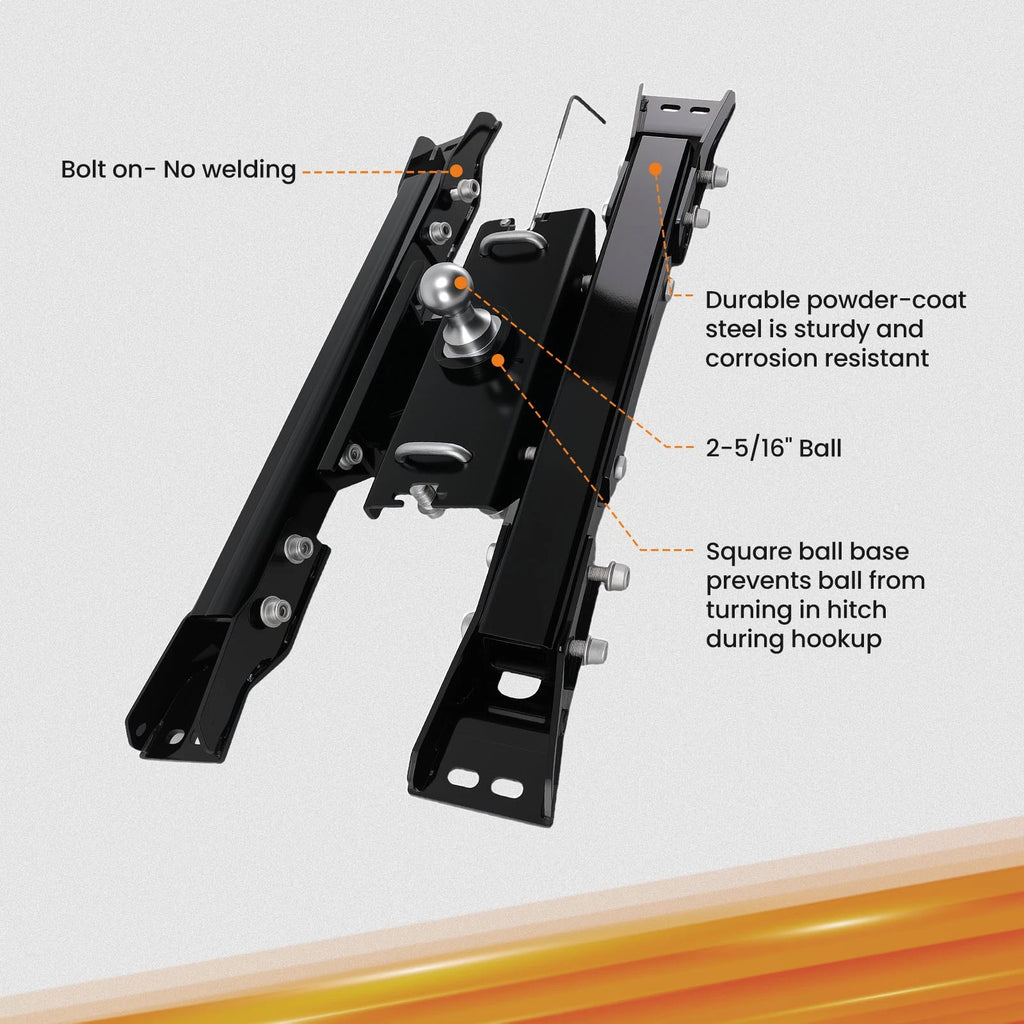 Gooseneck Trailer Hitch for Chevy Silverado/GMC Sierra 2500HD/3500HD (2020–2025)