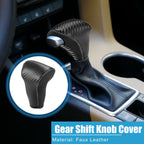 Gear Shifting Knob Cover for Honda CR-V (2017–2022) Black Gray Stitches