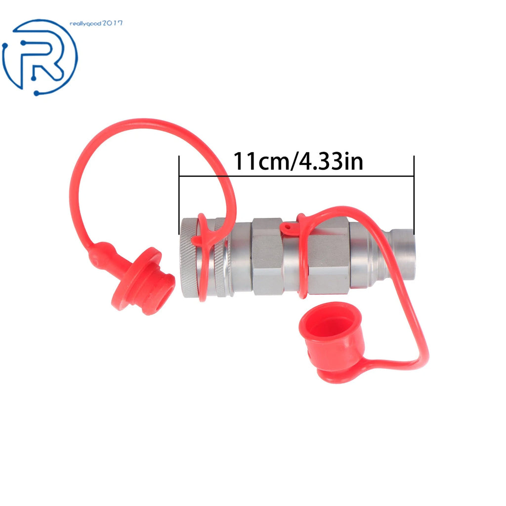 Set of 2 Hydraulic Coupler Adapters for ISO 16028 to Ag ISO 5675