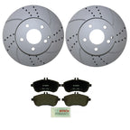Front Brake Kit 295mm Drilled Rotors & Bosch Pads for MB W204 C204 R172 (2007–2015)