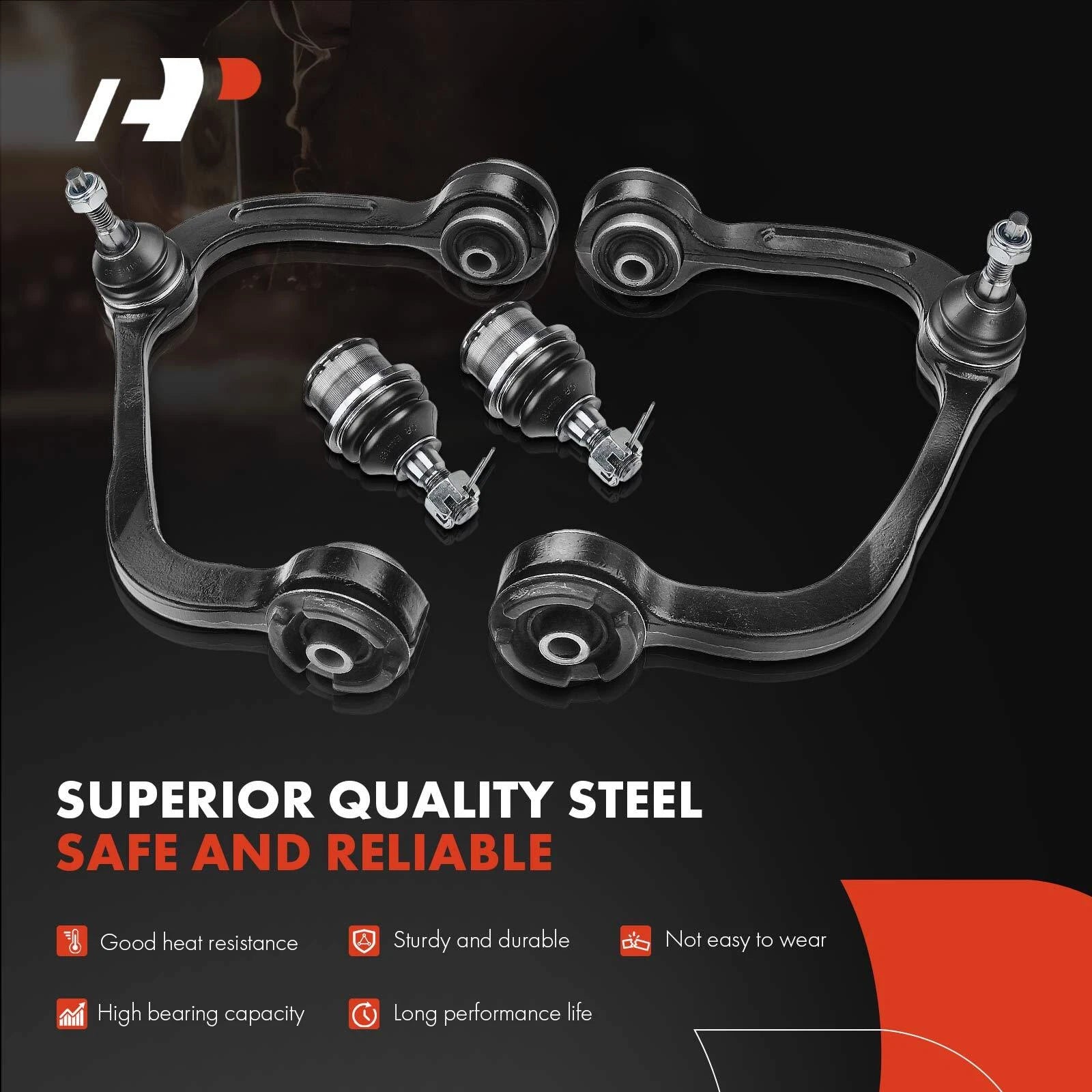 Set of 4 Front Upper & Lower Control Arms with Ball Joints for Ford F-150