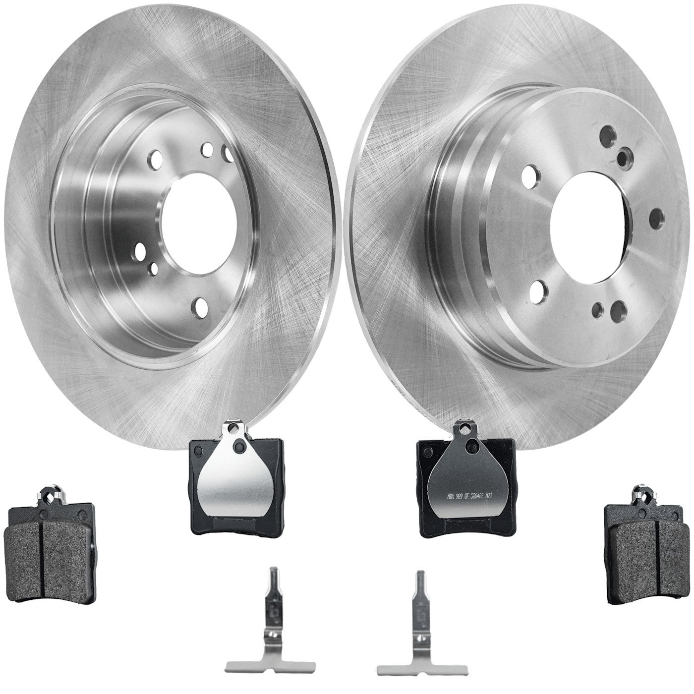 Rear Brake Disc Rotors and Pads Kit for MB Mercedes SLK Class