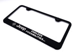License Plate Frame Black OEM Replacement with Jeep Script Logo for Jeep Wrangler (2007–2026)