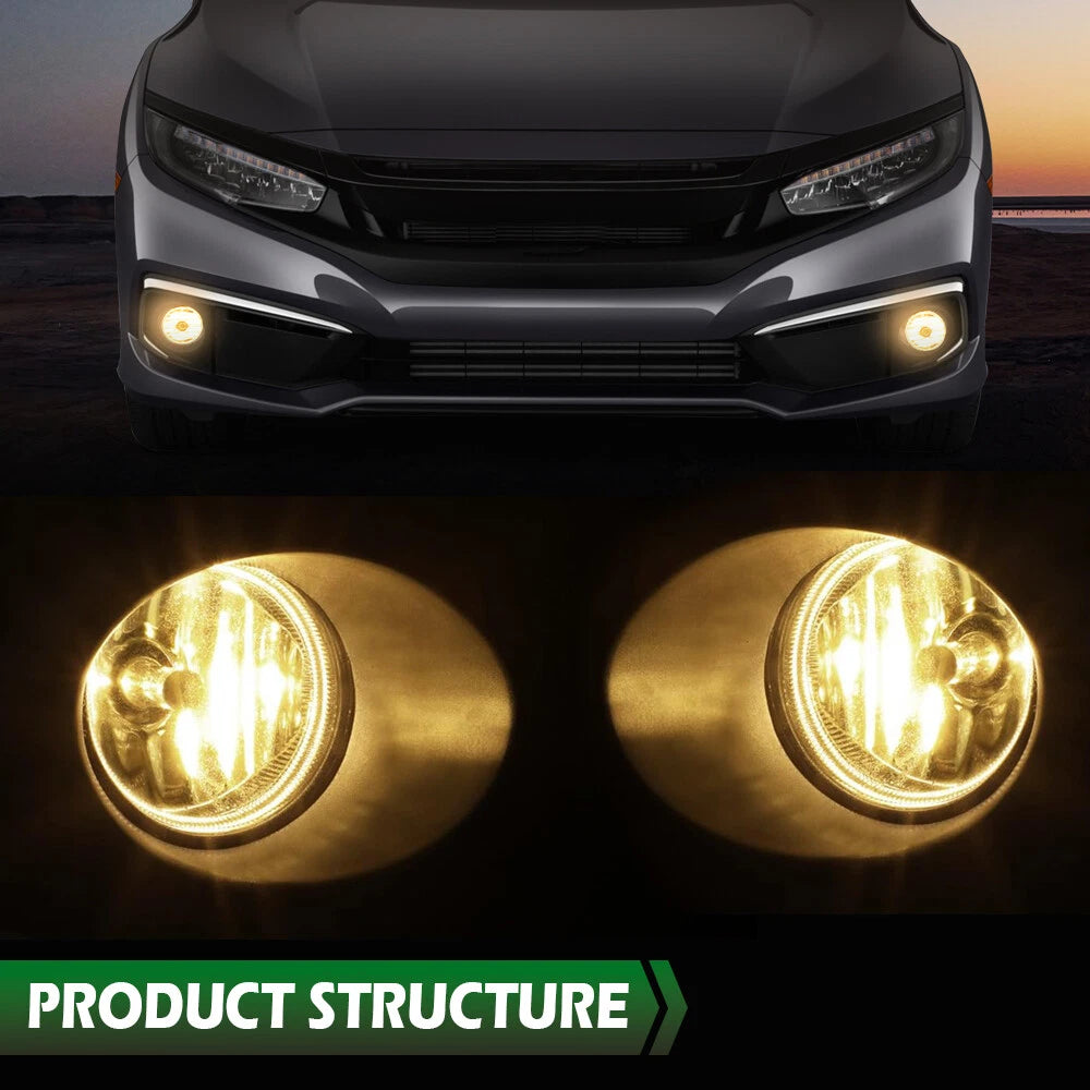 Fog Lights Set for Honda Civic Sedan Coupe (2019–2020)