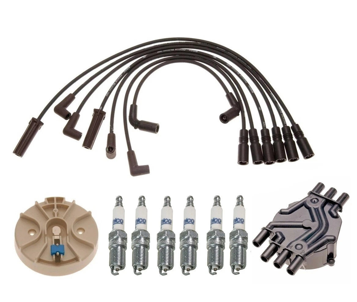 ACDelco Ignition Kit for Chevy GMC 4.3 V6 (1996–2002) - Rotor, Cap, Wires, Plugs