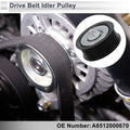 Drive Belt Idler Pulley for Mercedes-Benz Sprinter (2014-2022) Black