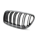 Carbo & Black Double Slat Front Kidney Grille for BMW E90 E91 325i 328i 335i (09-12)