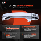 2X Front Exterior Door Handle for Nissan Armada Pathfinder (2007–2010)