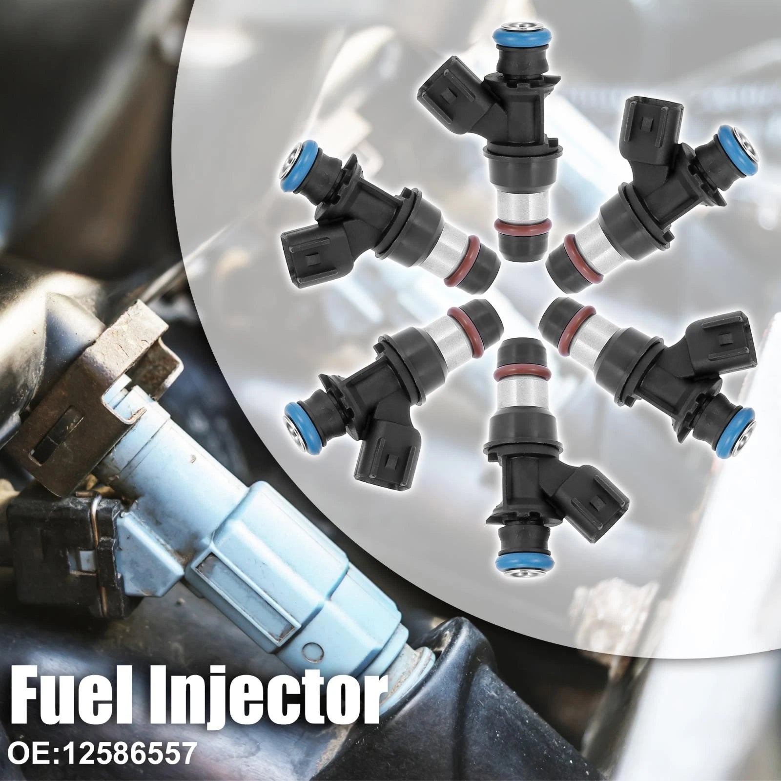 Set of 6 Fuel Injectors for Chevrolet Buick Saturn Pontiac 3.5L (2005–2010)
