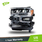 Headlight for Silverado 1500 (2019–2020) Driver Side Clear Housing