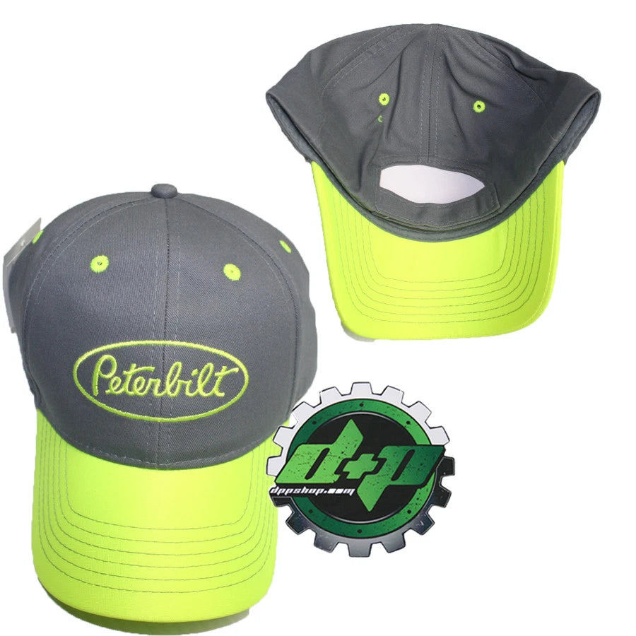 Hi Vis Visor Safety Hat for Peterbilt Trucks (Diesel Semi)