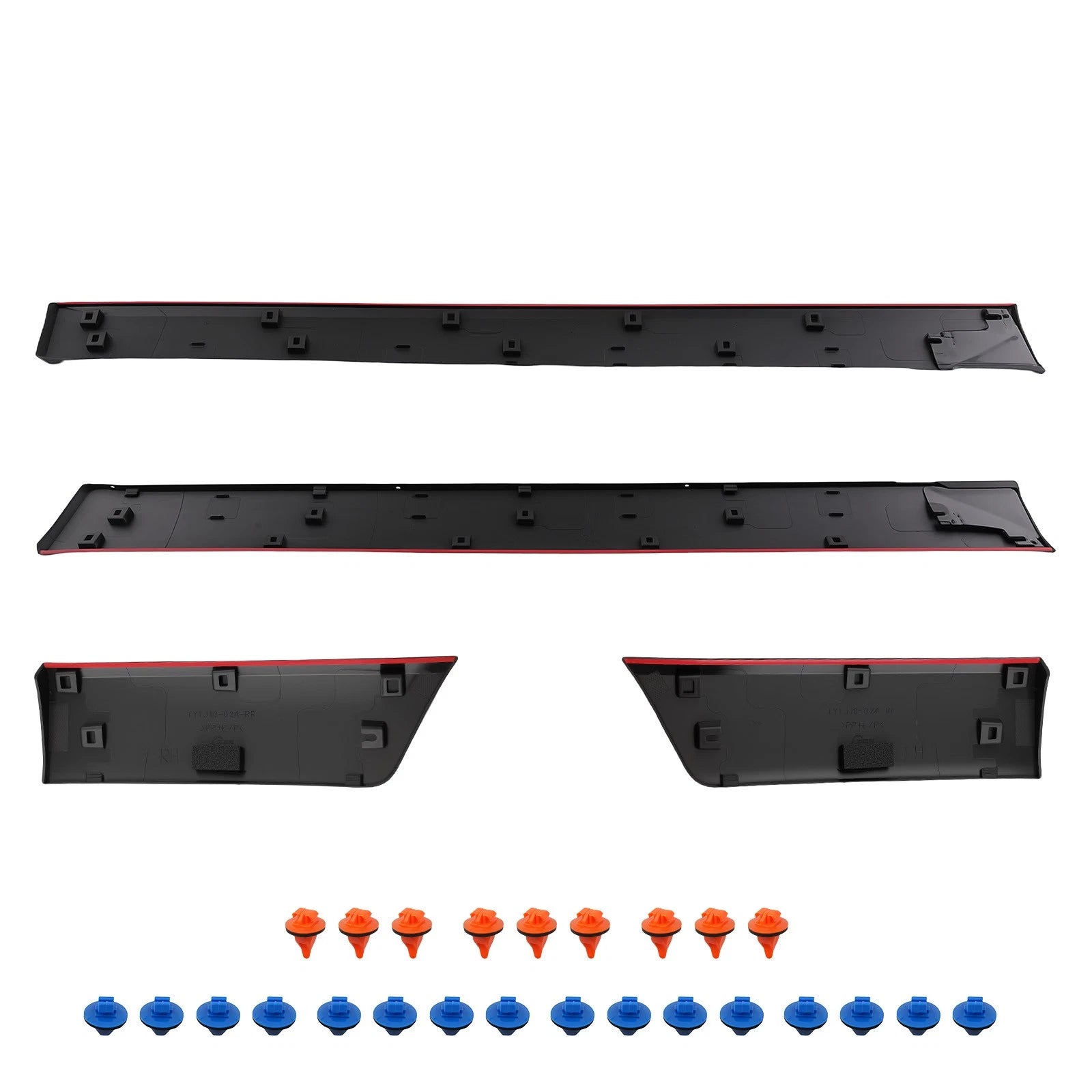 Set of 4 Door Molding Trim for Toyota FJ Cruiser (2007–2014) 75075-35162 Black