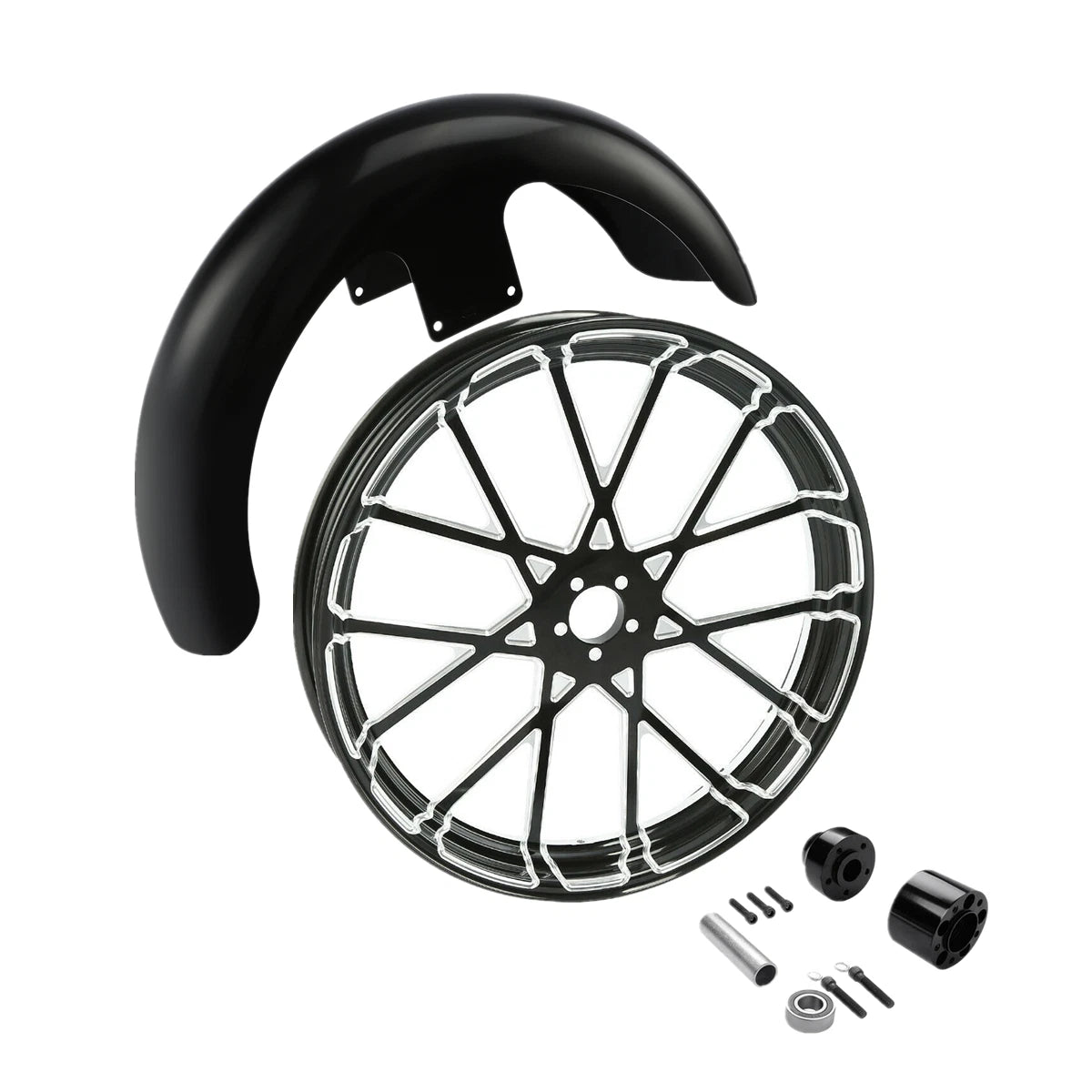 21" Front Fender & Wheel Rim Hub for Harley Touring Glide (2014–2025)