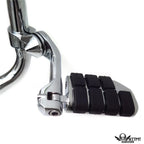 5" Adjustable Waffle Highway Footpegs 1.25" for Harley Sportster Softail Electra Glide