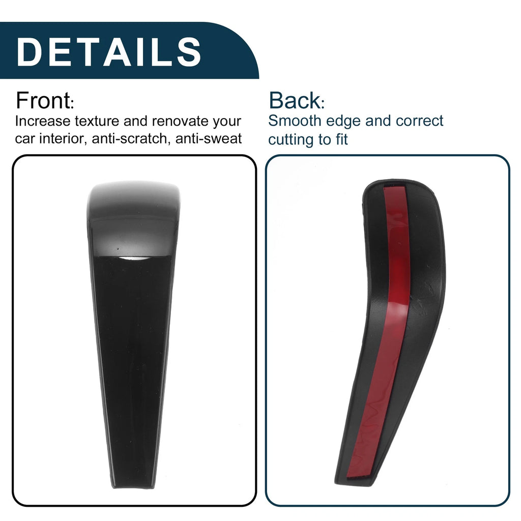 ABS Gear Shift Knob Cover Sticker for BMW 1 3 Series Z4 X1 (E90 E92) Black