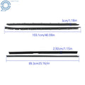 Set of 4 Window Sweep Weatherstrip Felt Seals for Chevrolet Corvette (1984–1989)