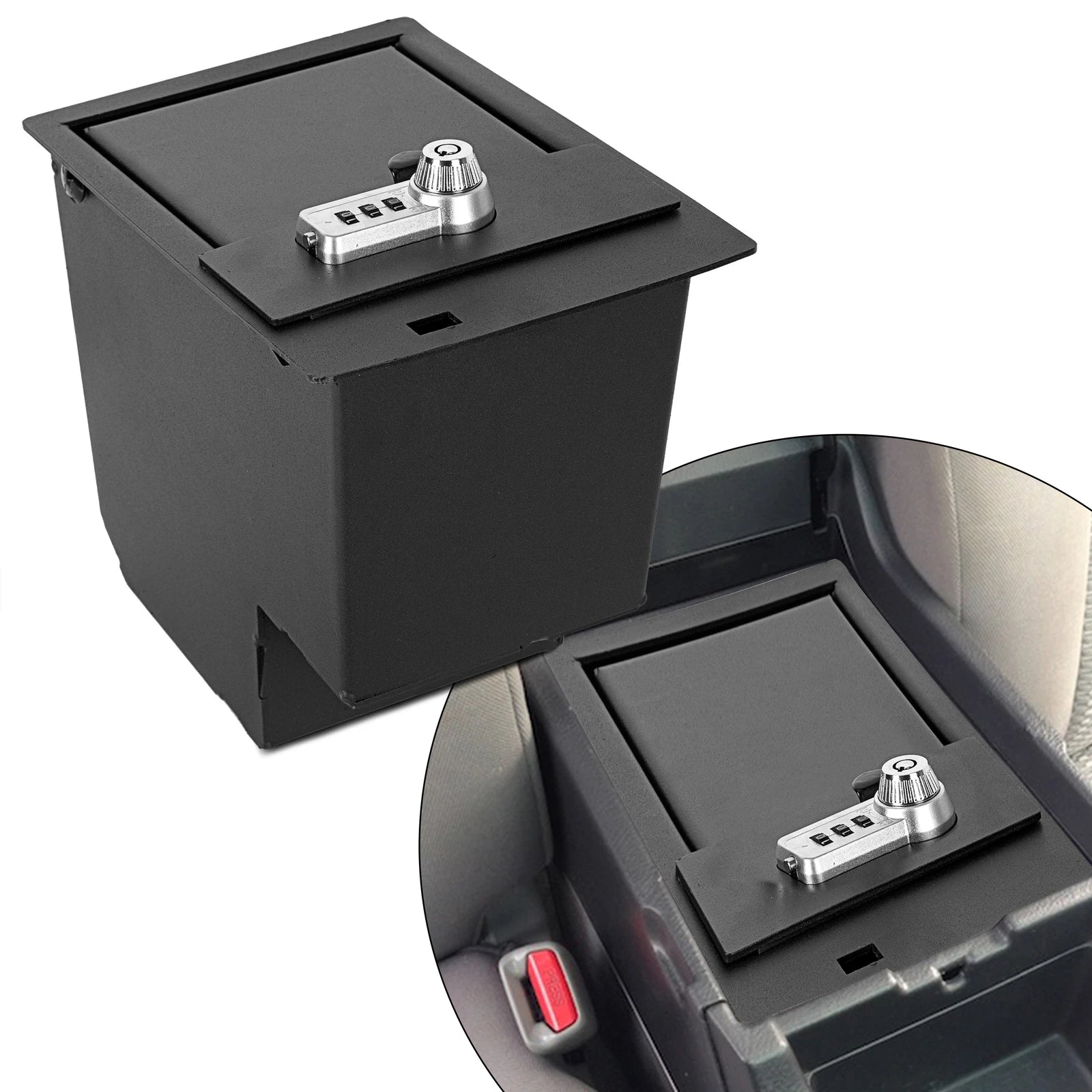 Center Console Safe for Toyota 4Runner (2014–2024) w/3 Digit Combo