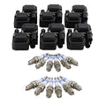 Set of 6 Ignition Coils & 12 Iridium Spark Plugs for V6 (2.6–3.7)