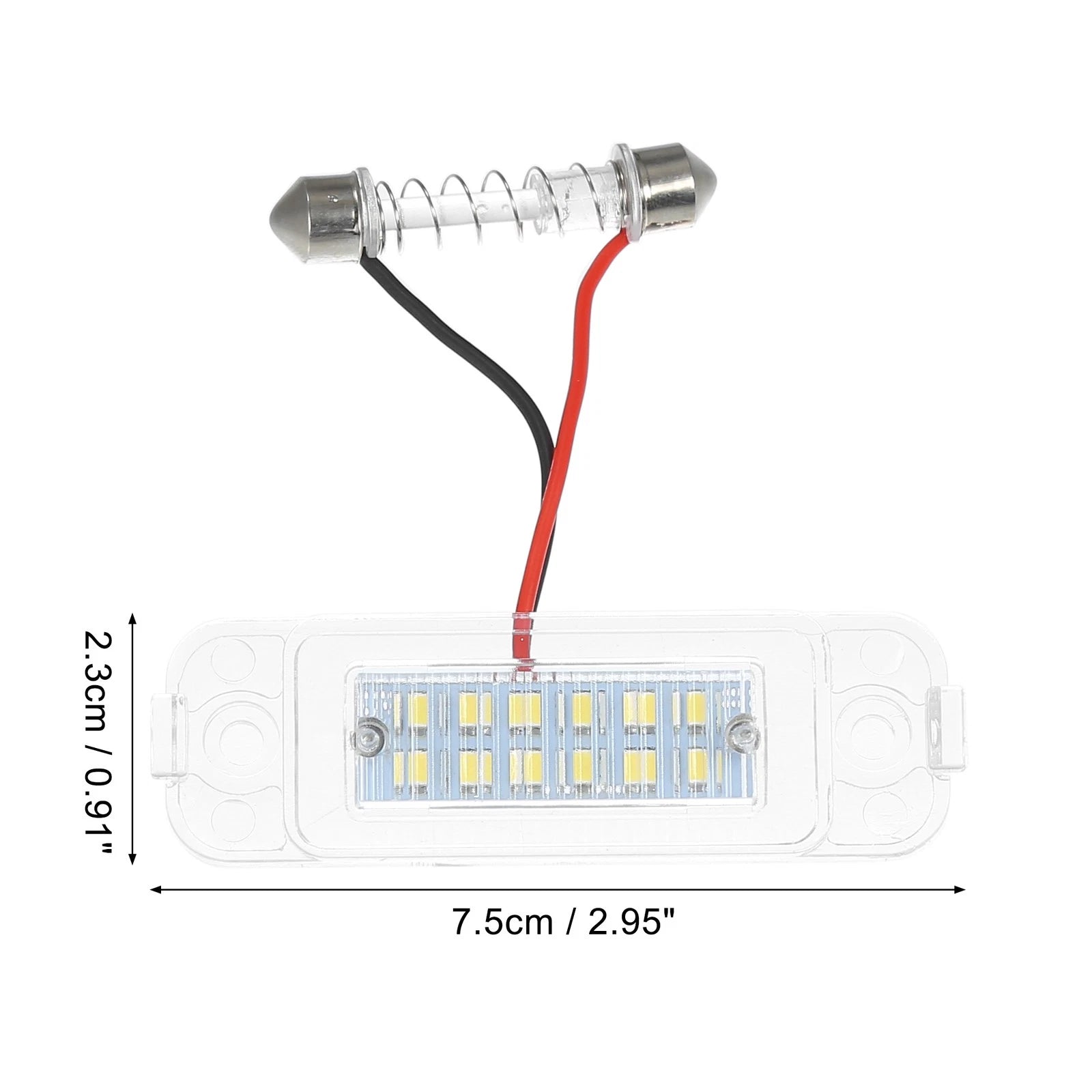 2pcs License Plate Light for Mercedes-Benz ML 320 (1998–2003) No.A1638200066