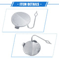 Tow Hook Eye Hole Cover Cap for BMW F32 Front Right Silver Tone