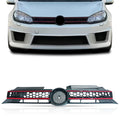 Sport Grill for VW MK6 Golf/GTI/Jetta (2010–2014) Carbon Fiber Black Red Trim