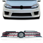 Sport Grill for VW MK6 Golf/GTI/Jetta (2010–2014) Carbon Fiber Black Red Trim