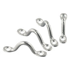 Set of 4 Heavy Duty 5mm Wire-Eye Tie Down Straps for Boat Marine