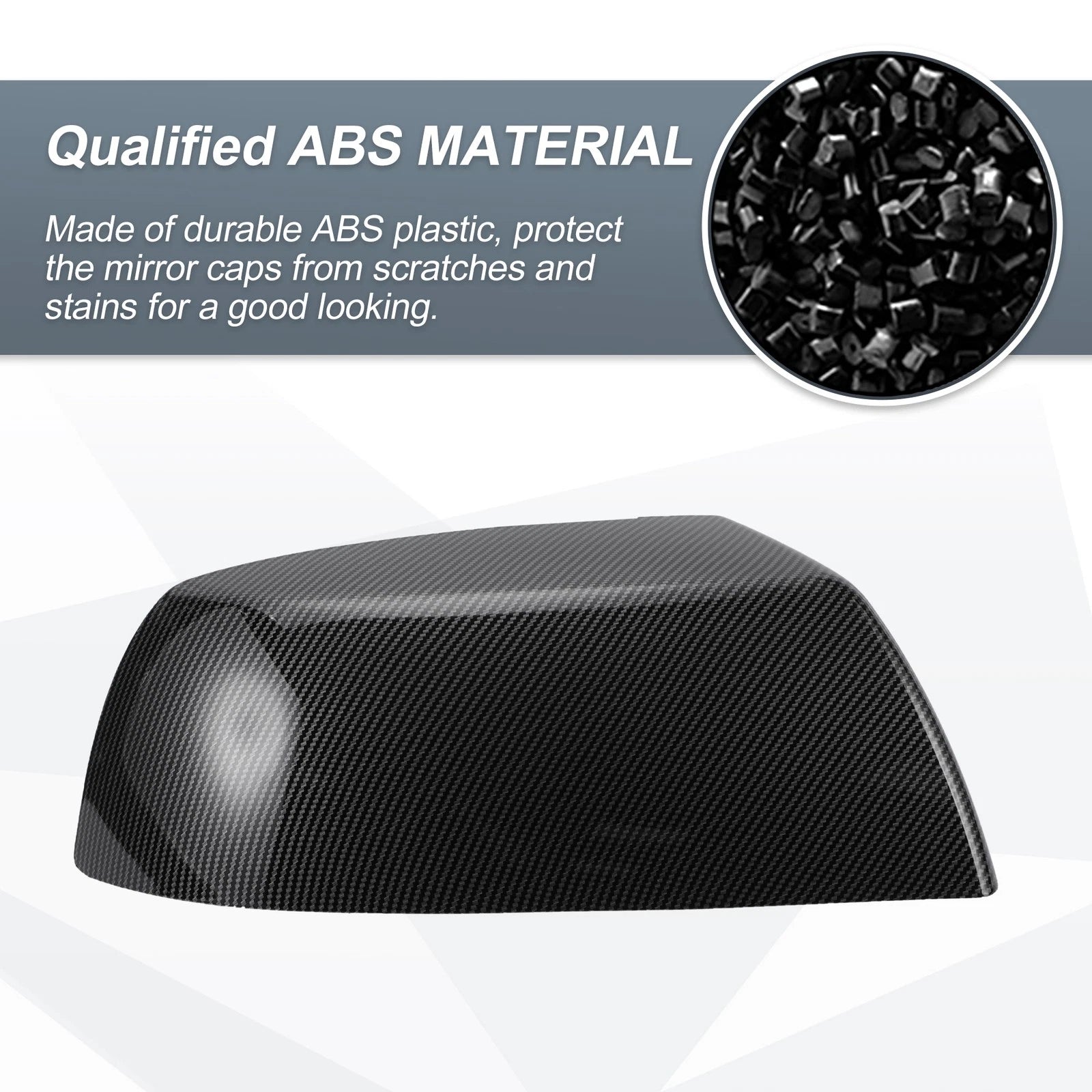 Set of 2 Rearview Mirror Cover Caps for Toyota Tundra Sequoia (2014–2021)