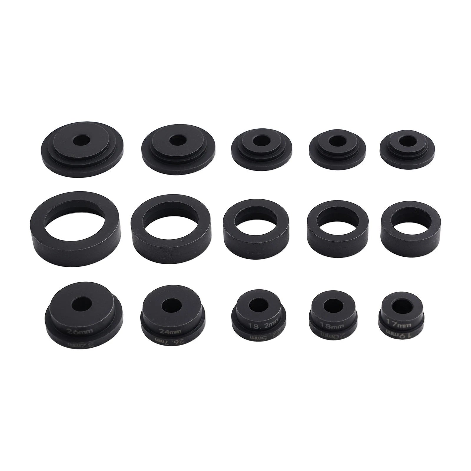 Set of 17 Parking Sensor Hole Cutter Tools 17mm - 32mm