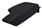 Leather Console Lid Armrest Cover for Subaru Impreza (2017–2020) Black Gray