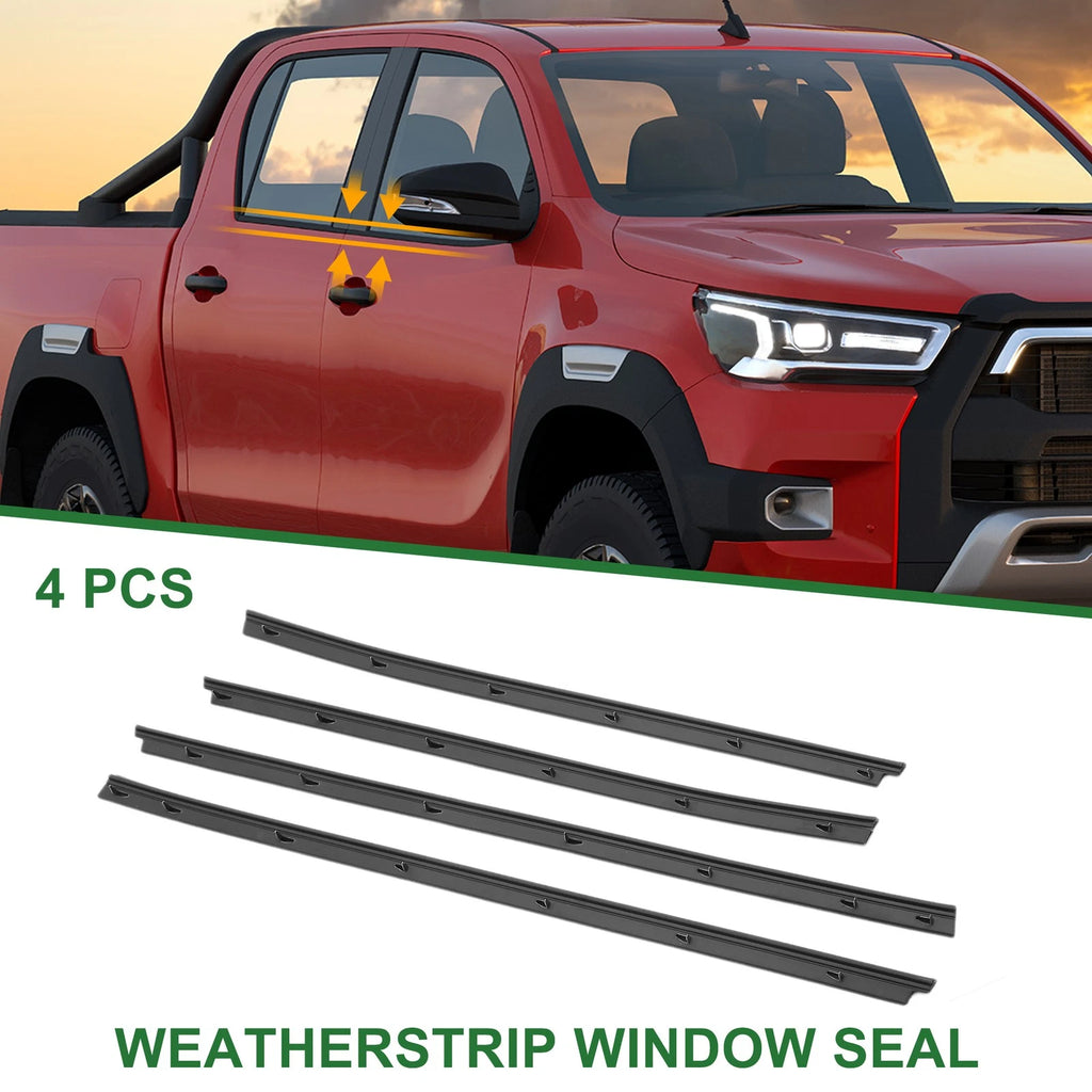 Set of 4 Weatherstrip Window Seal No.681710K010 for Toyota Hilux Vigo (2005–2014)