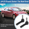2pcs Front Outer Tie Rod End Links for Buick LaCrosse Regal Verano (No. ES800949)