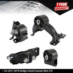 Set of 4 Engine Motor Transmission Mounts for Chrysler Town & Country (2011–2016)