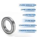 Deep Groove Ball Bearings 6016ZZ for Scooter Skateboard Wheel (P5)