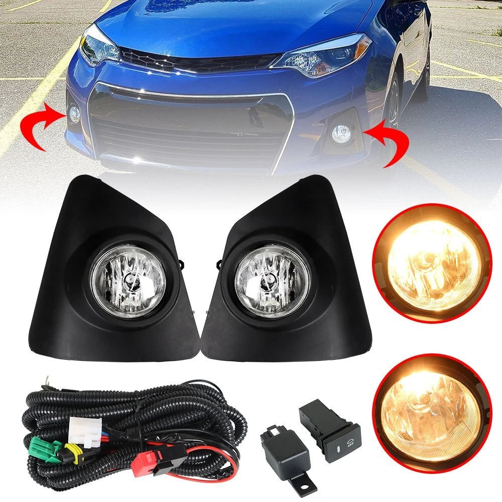 Fog Light Pair for Toyota Corolla S (2014–2016)