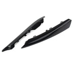 Black Front Bumper Side Grille Insert Covers for Jaguar XF (2012-2015)