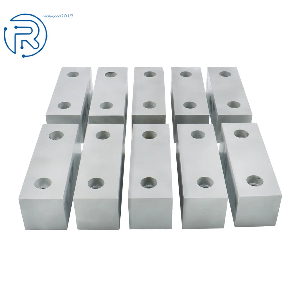 Set of 10 Soft Clamps for 6" Mill Vise (Machinable)