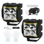 4" 110W LED Work Driving Light Cube Pods for Universal (2010–2023)