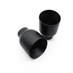 Muffler Delete for Jeep Wrangler (2018-2025) 2.5" High Clearance Black Tip