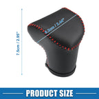 Gear Shifting Knob Cover for Kia Soul (2020–2023) Black Faux Leather Red Line