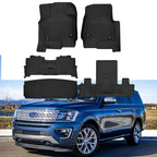 Set of 4 TPE Rubber Floor Mats Liners for Ford Expedition (2018–2024)