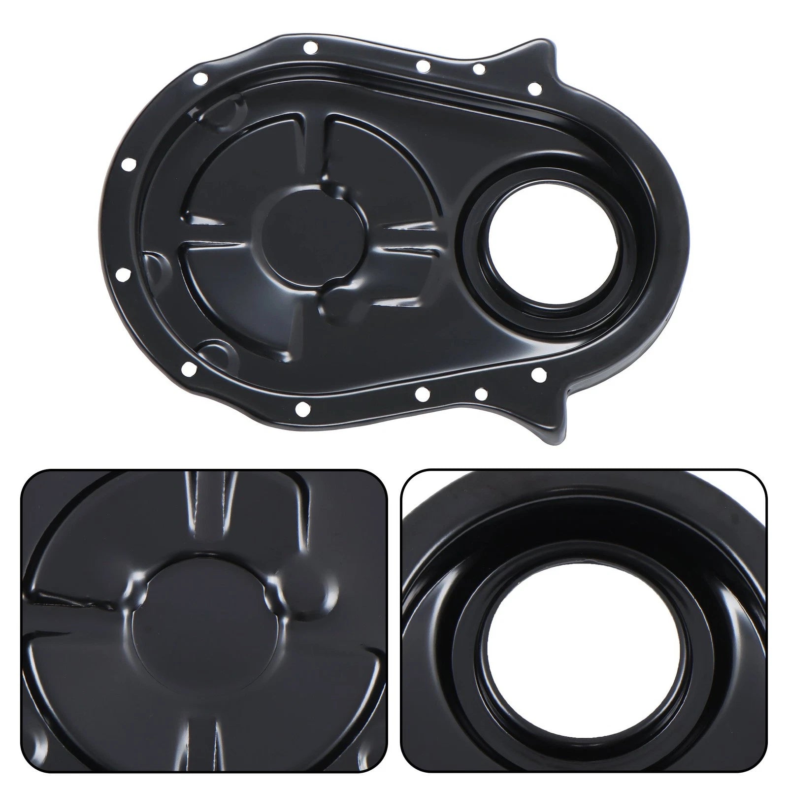 Timing Chain Cover Kit for Chevy 454 (1966–1990) 396 402 427 BBC Black