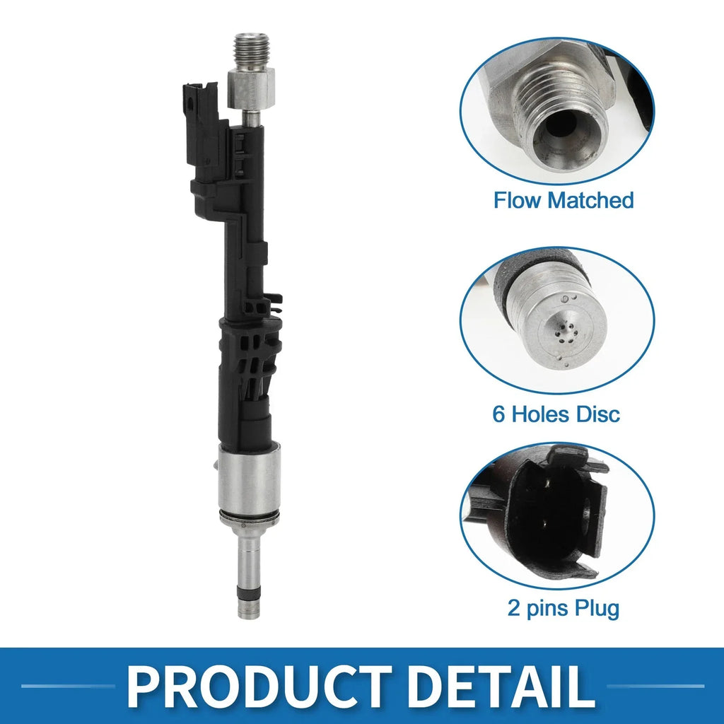 Fuel Injector for BMW E90 335i 3.0 Black 1 Pc (2006-2011)