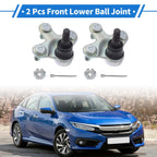 2X Front Lower Ball Joints for Honda Civic (2017–2021) No.K500415/51220TEAT01