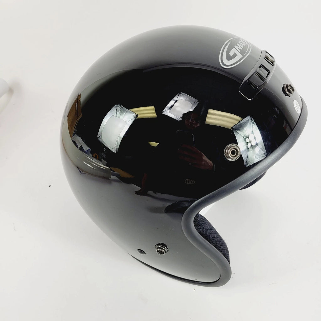 GMAX GM-2 Open-Face Helmet Black 3XL (65-66CM) G102029 72-5350XXX