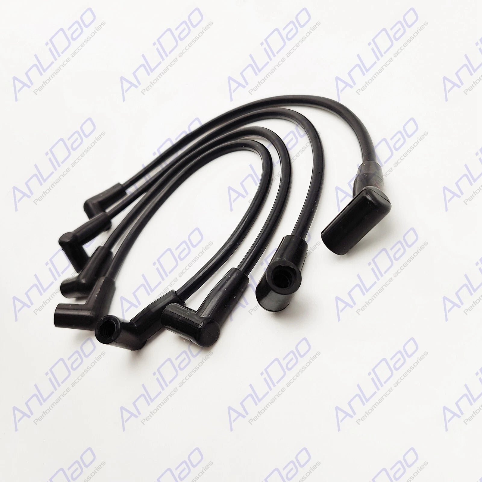 Set of 4 Ignition Spark Plug Wires for Johnson V4 (60°) 584919 584123 3014