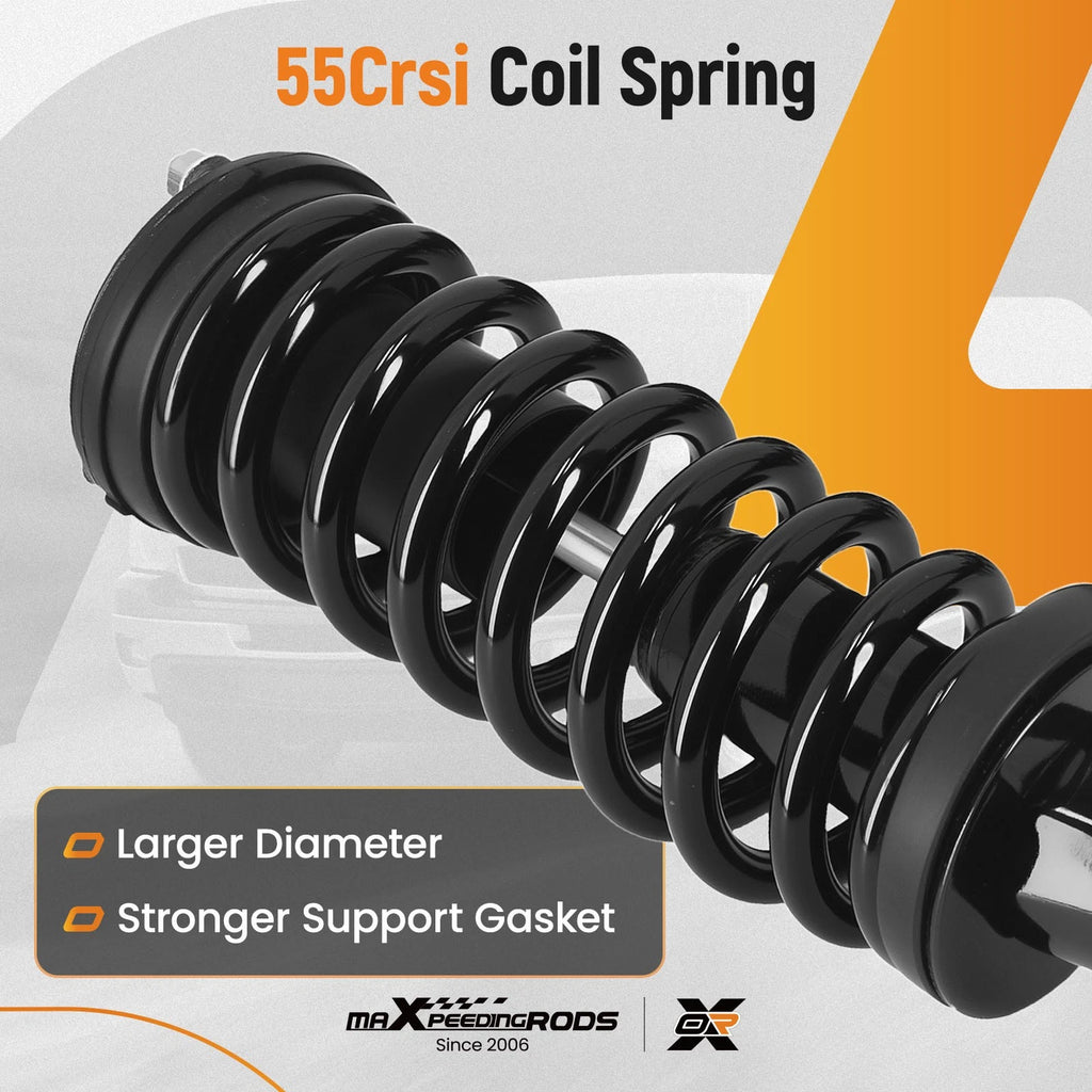 Set of 4 Shock Struts & Coil Springs for Chevrolet Colorado RWD (2004–2012)
