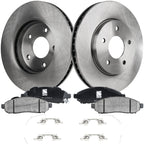 Brake Disc Rotors and Pads Kit for Chevy Nissan NV200 City Express LEAF