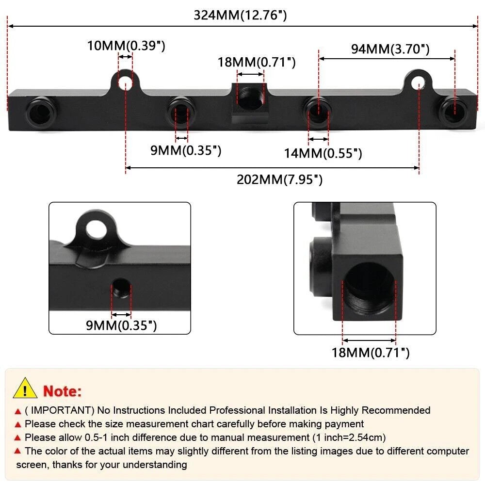 High Flow Fuel Rail for K Series K20 K24 RSX Accord