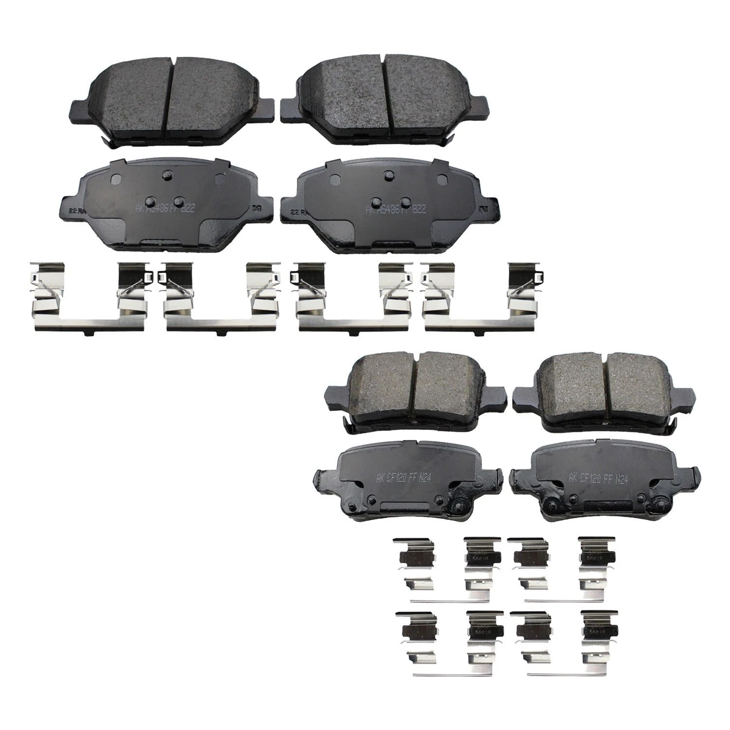 Brake Pads Kit for LaCrosse Equinox Terrain (2010–2017) - Akebono ProACT